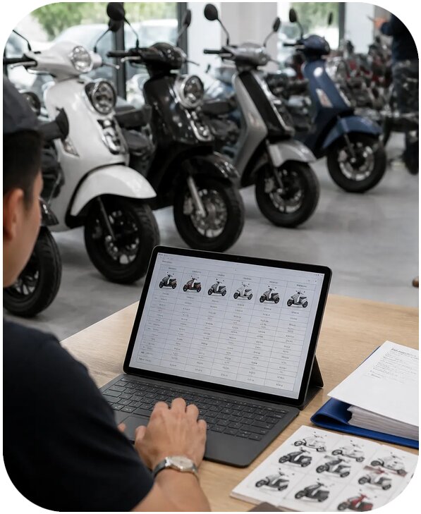 Поиск поставщиков скутеров и мопедов в Китае от 25610 р. | Китаист